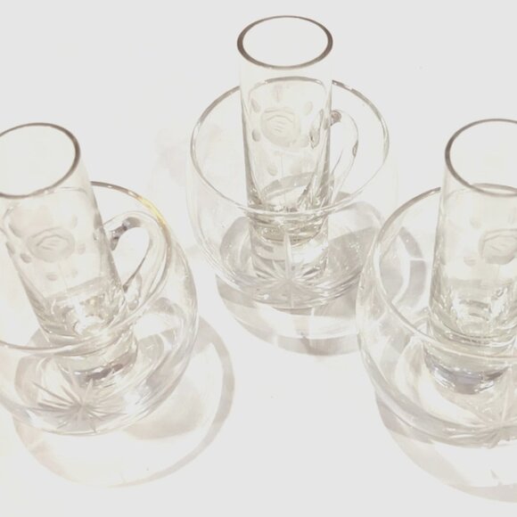 🔴SOLD🔴 Used Great Condition 6 Piece Set 3 Shot Glasses 3 Glasses - Picture 1 of 7